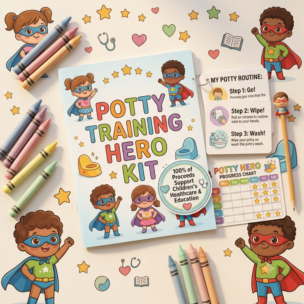 Charity digital potty training kit supporting children healthcare and education projects GoWithFund