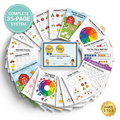 Kindergarten readiness busy toddler learning binder printable activity bundle for preschool homeschool prep by GoWithFund