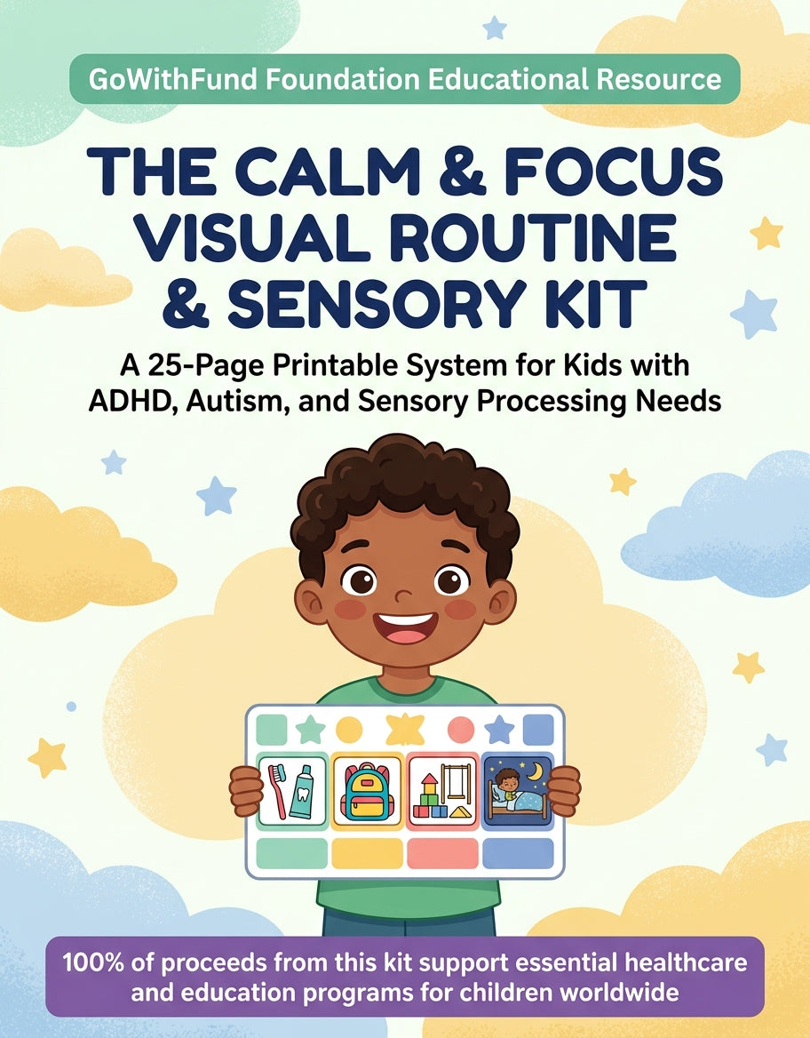 The "Calm & Focus" Visual Routine & Sensory Kit for Kids (ADHD & Autism Printable Bundle)
