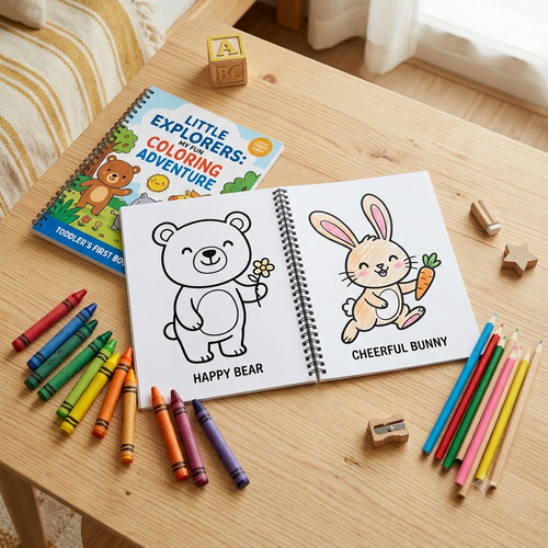 TinySprout Toddler Coloring Book: Big, Bold & Easy Printable Pages (Ages 1-4)