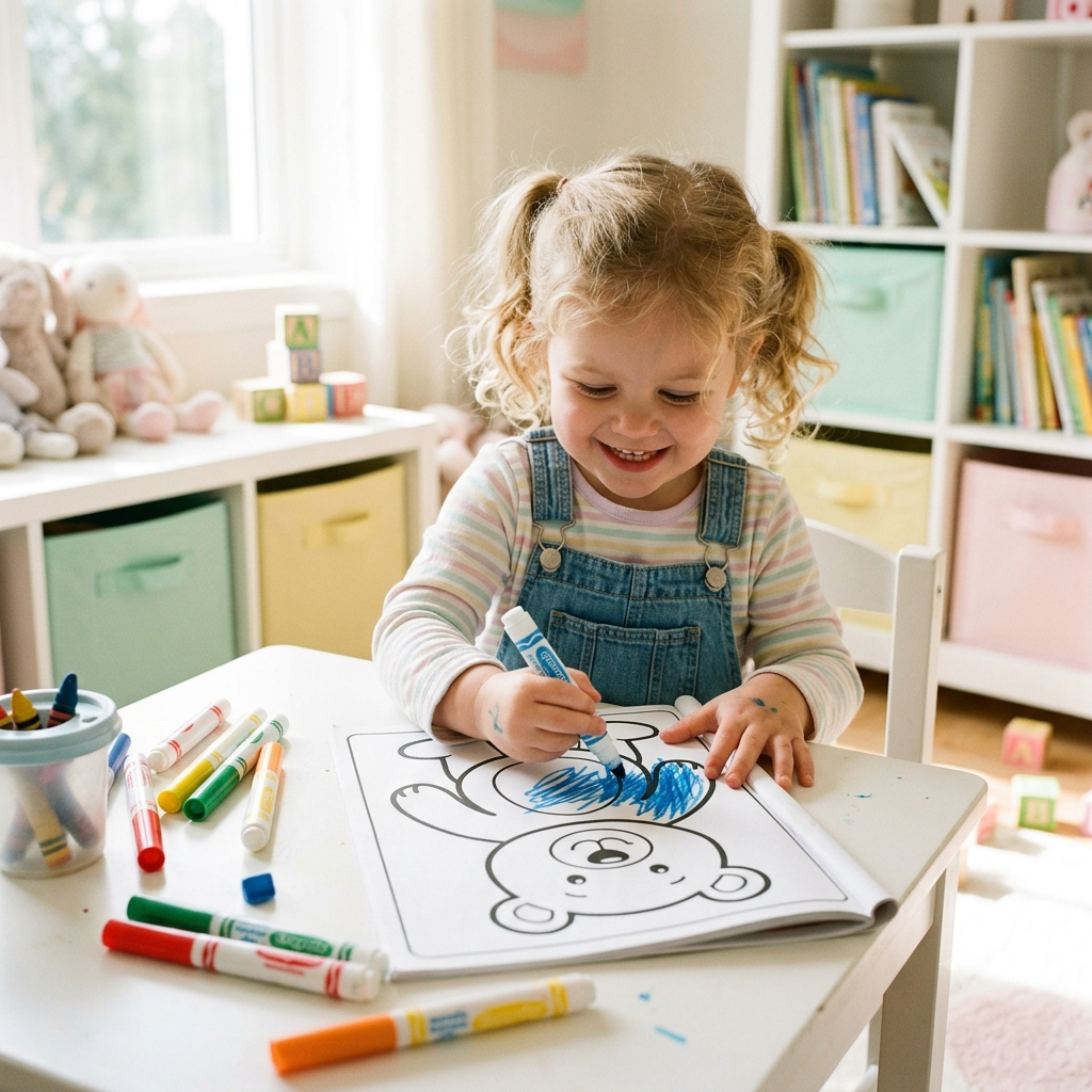 TinySprout Toddler Coloring Book: Big, Bold & Easy Printable Pages (Ages 1-4)