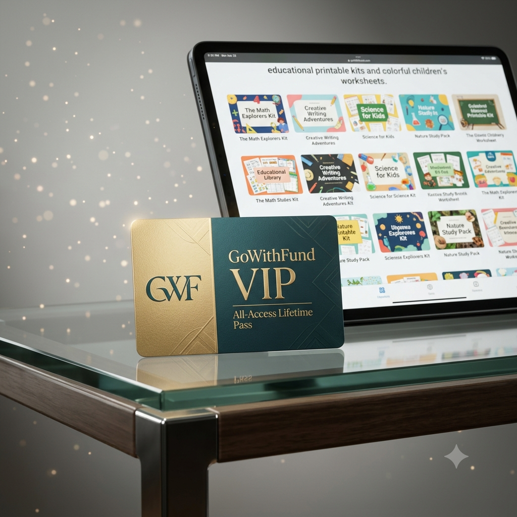 GoWithFund VIP All-Access Lifetime Pass (All Current & Future Printable Kits)